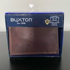 Buxton | Men’s Tri-Fold Leather Wallet